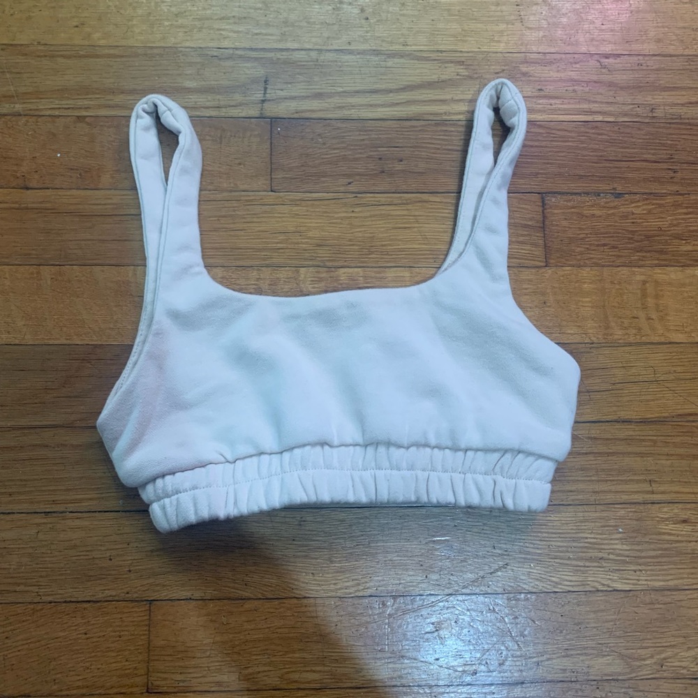 Nude Crop Top Size S!